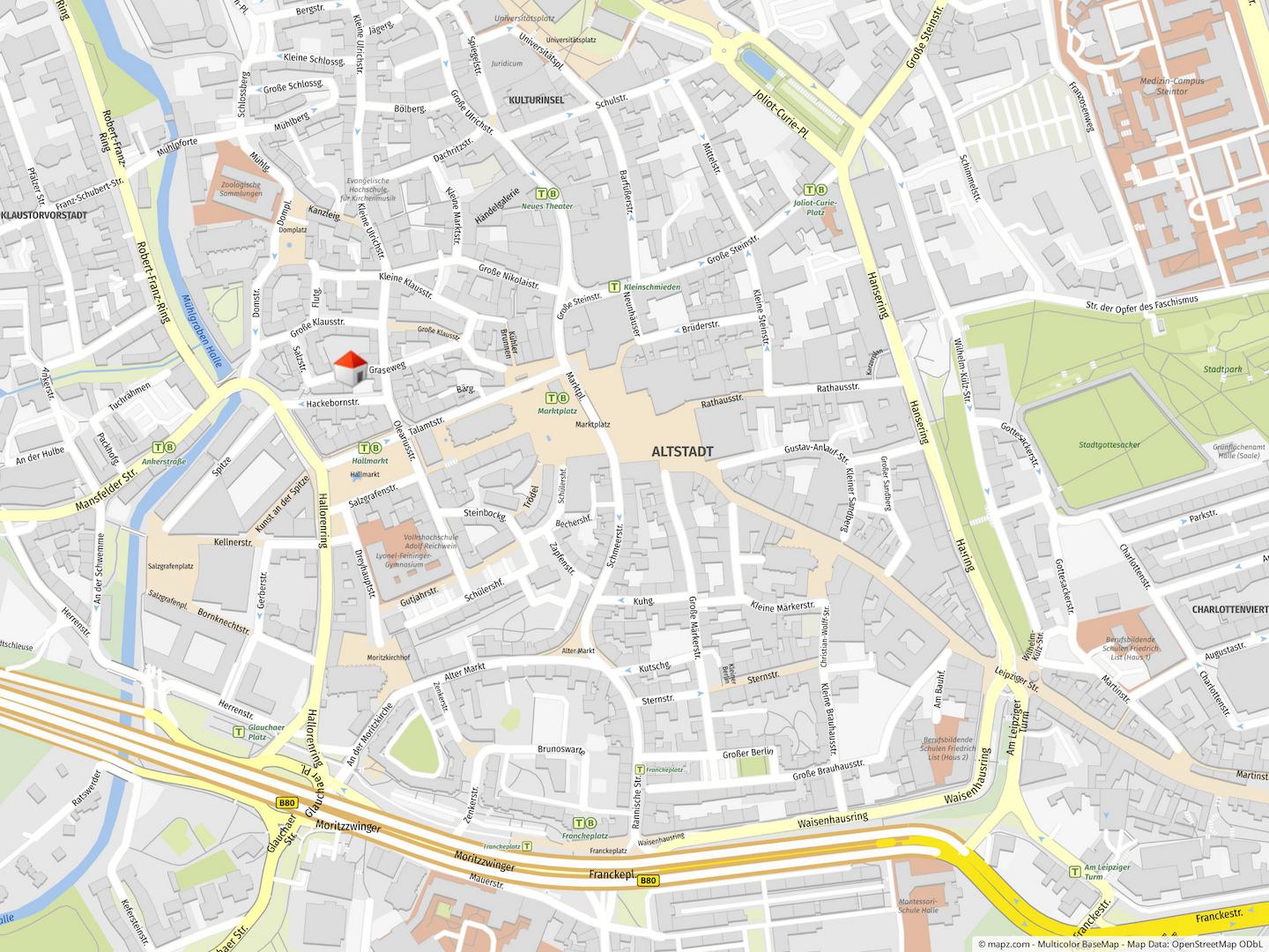 Geolyzer Kartenausschnitt