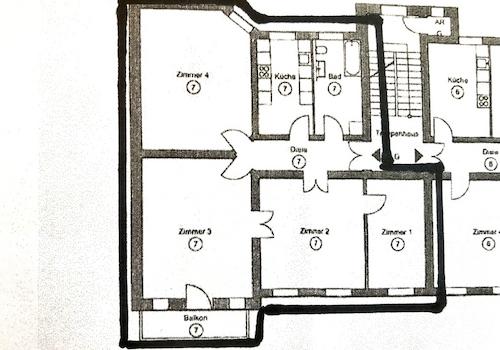 Nr. 7 im 1. OG, 130 qm Wfl.