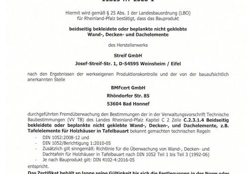 Zertifikate streifhaus für Immoscout6