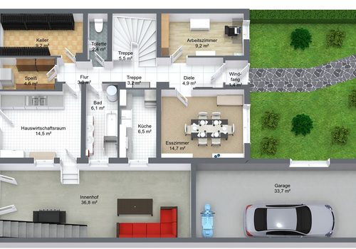 Grundriss Erdgeschoss