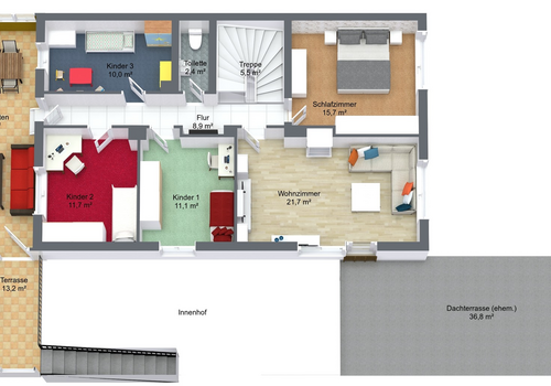 Grundriss Obergeschoss