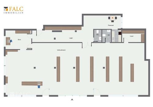 Grundriss Gewerbefläche