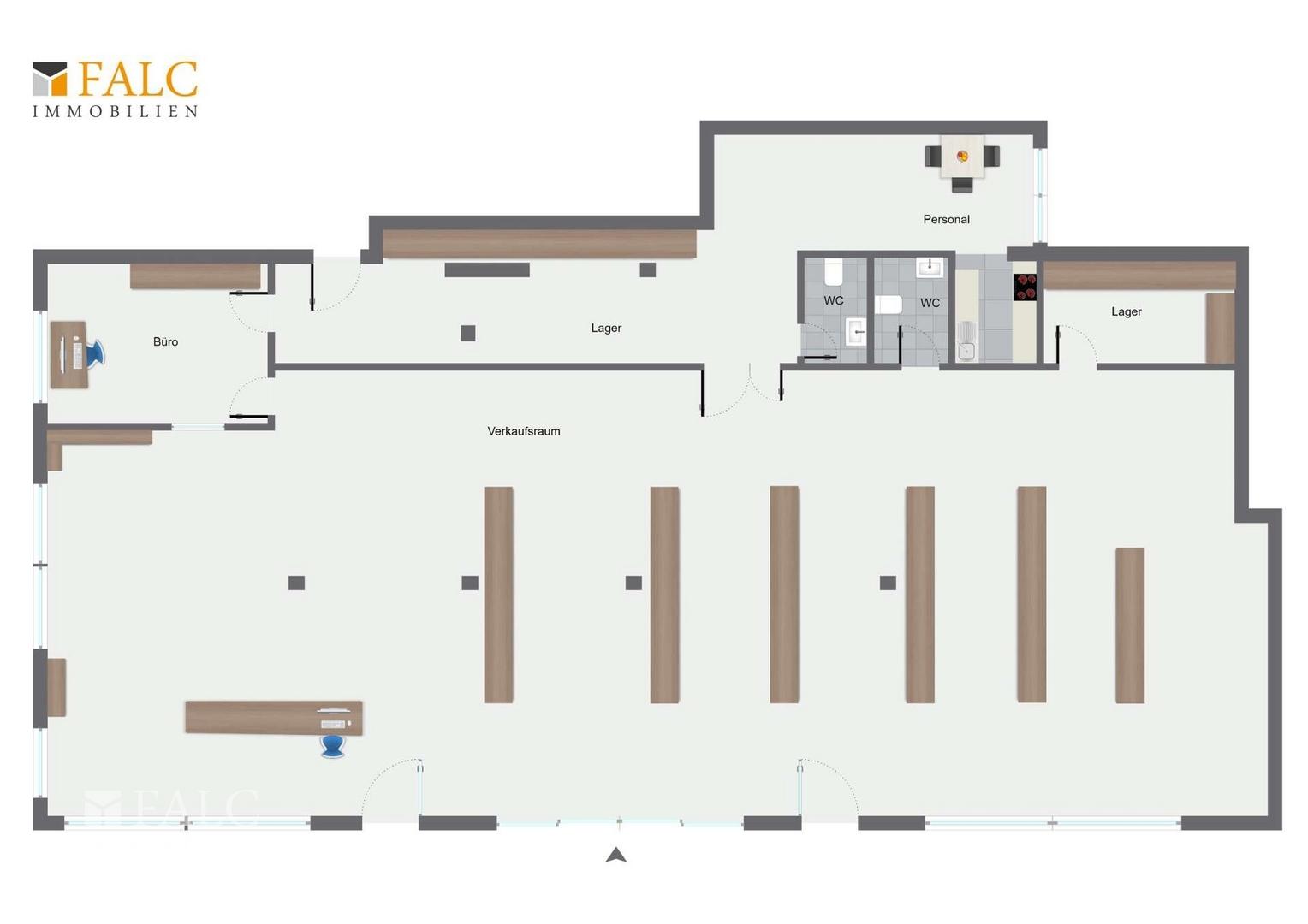 Grundriss Gewerbefläche