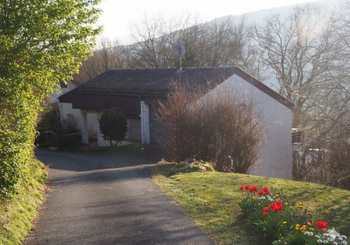 Private Zufahrt zum Haus