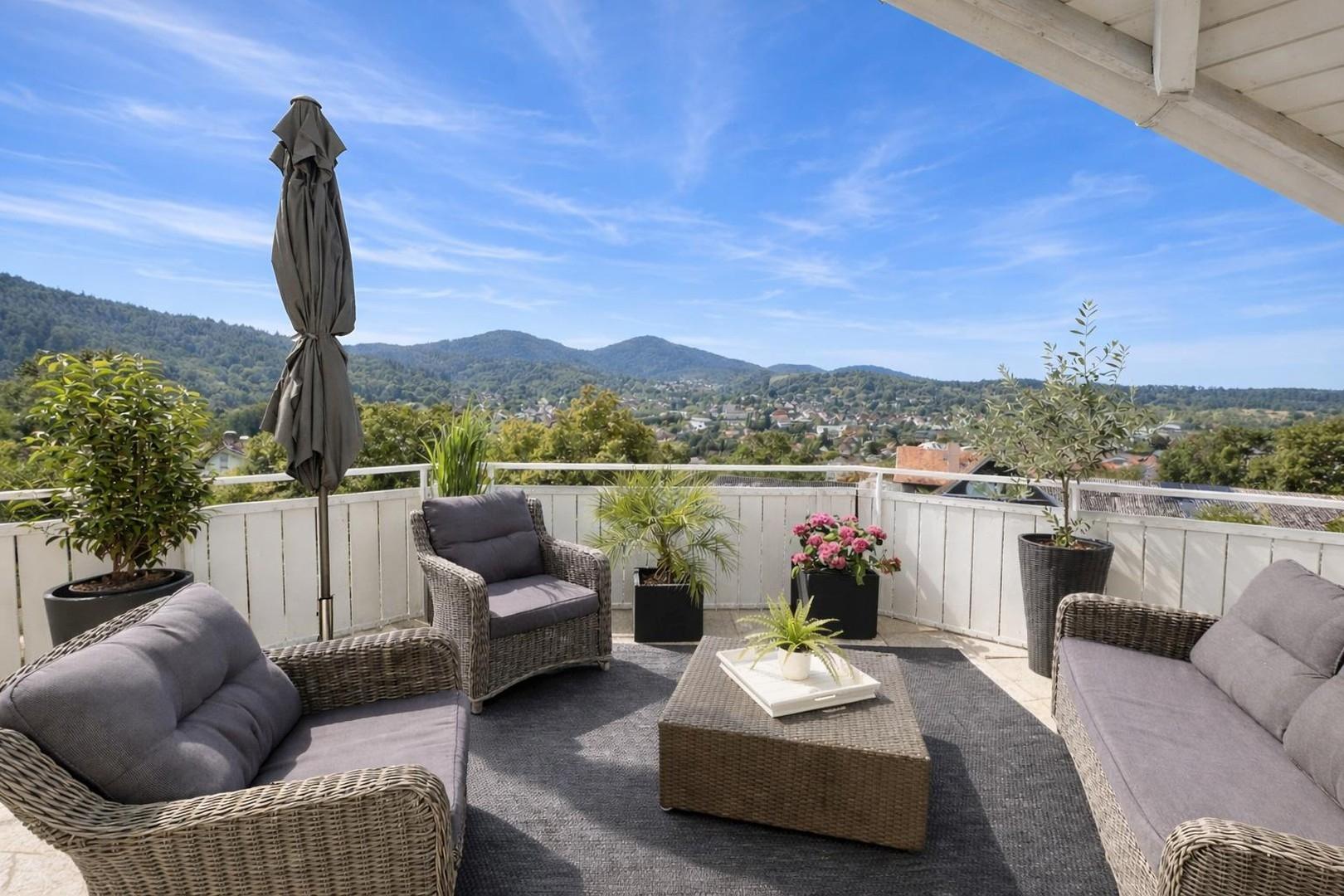 Balkon mit Traumblick