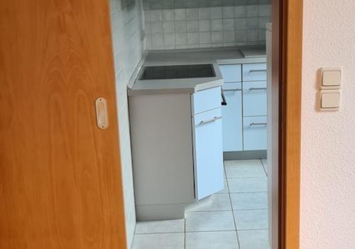 Blick in die Küche mit EBK