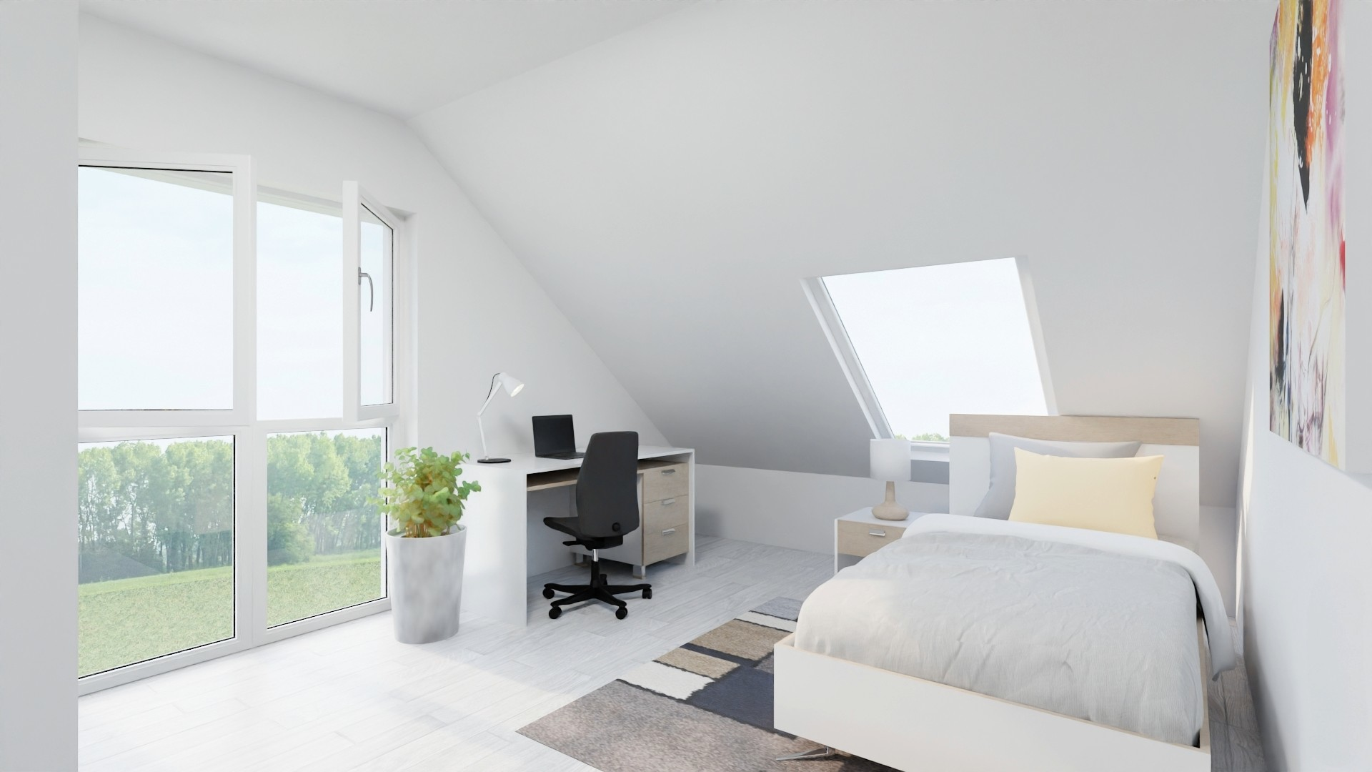 Visualisierung 2. DG Zimmer