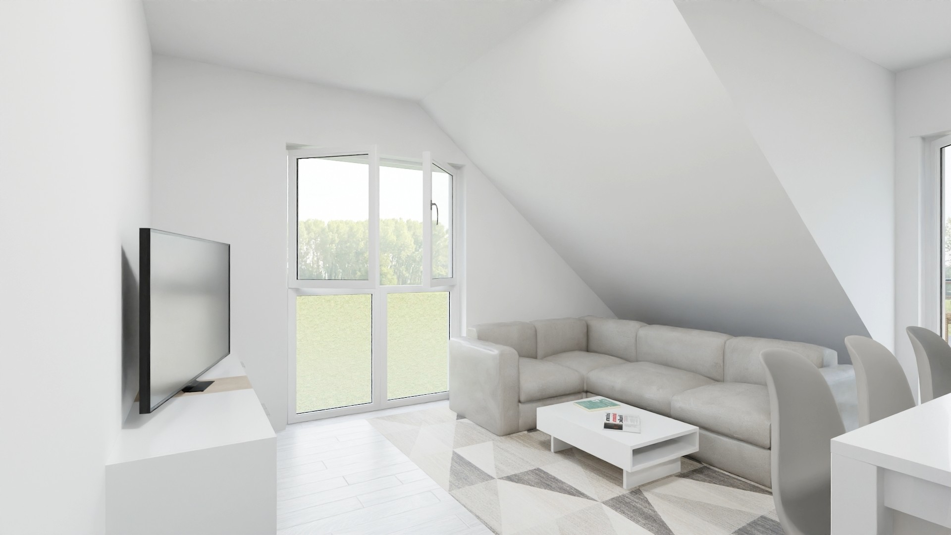 Visualisierung 1. DG Wohnen