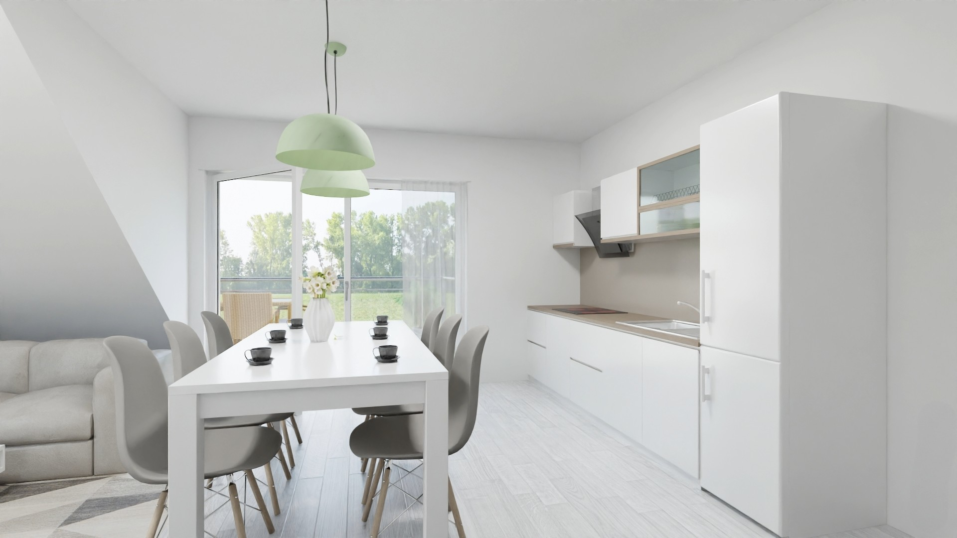 Visualisierung 1. DG Küche