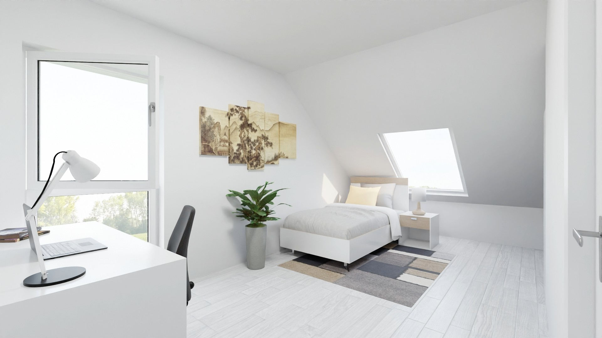 Visualisierung 2. DG Zimmer