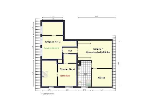 1. OG mit Beschriftung