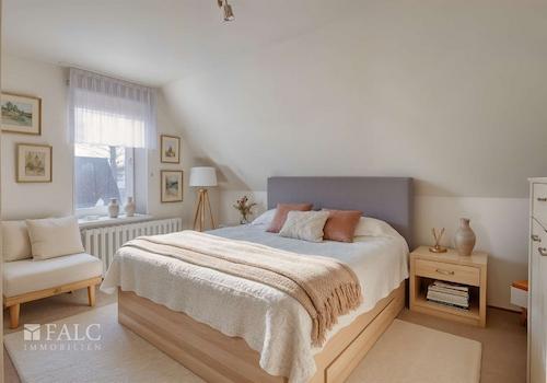 Schlafzimmer Gestaltungsvorschlag KI - generiert 