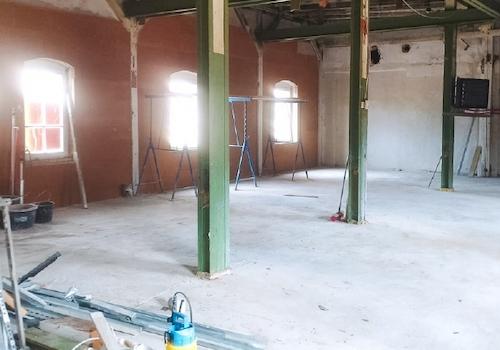 Innenansicht in Sanierung