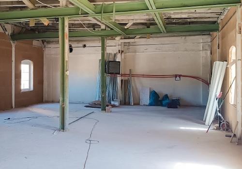 Innenansicht in Sanierung