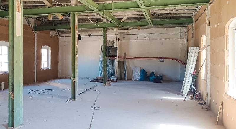 Innenansicht in Sanierung