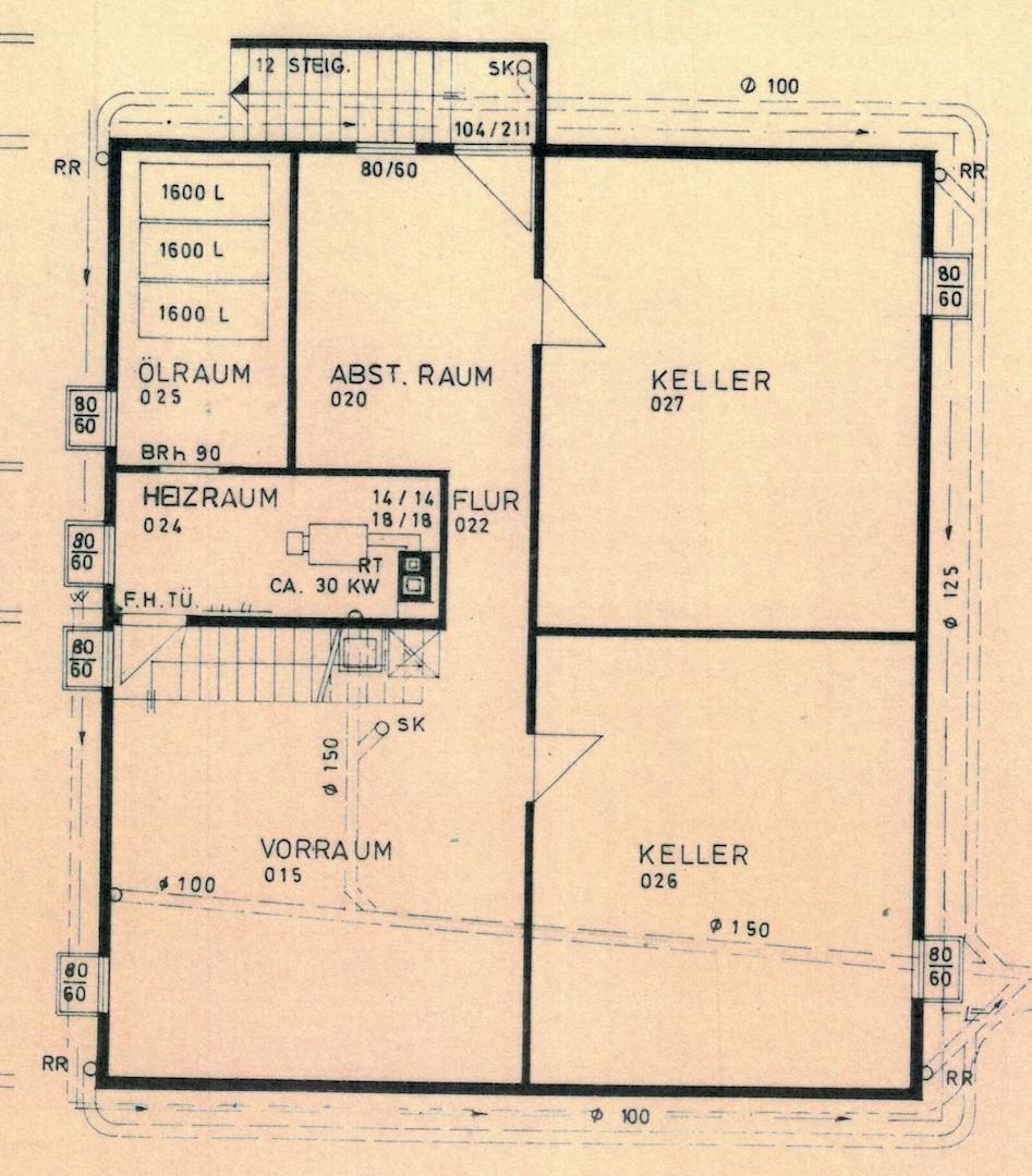 Grundriss Kellergeschoss