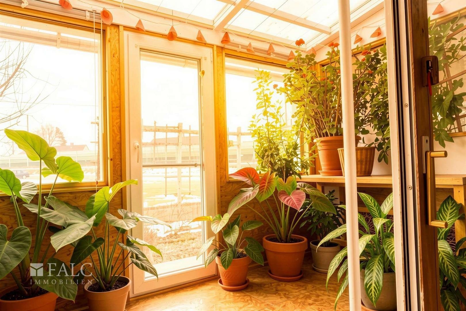 Wintergarten neben dem Eingang