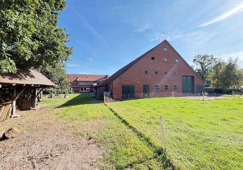 Blick auf die Scheune