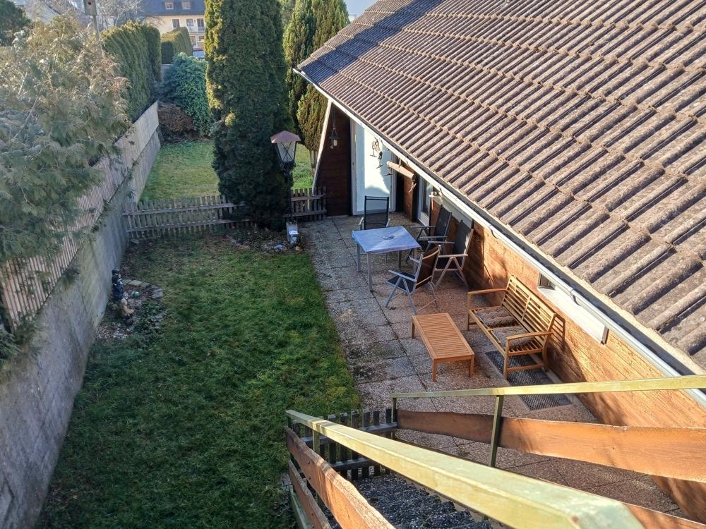 Blick auf Südterrasse