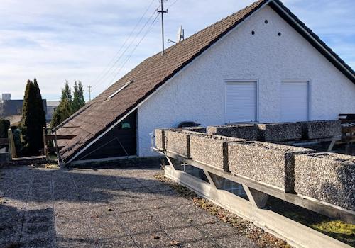 sonnige Dachterrasse