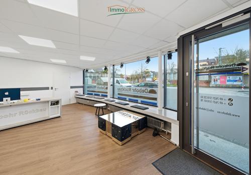 Eingang und Schaufenster