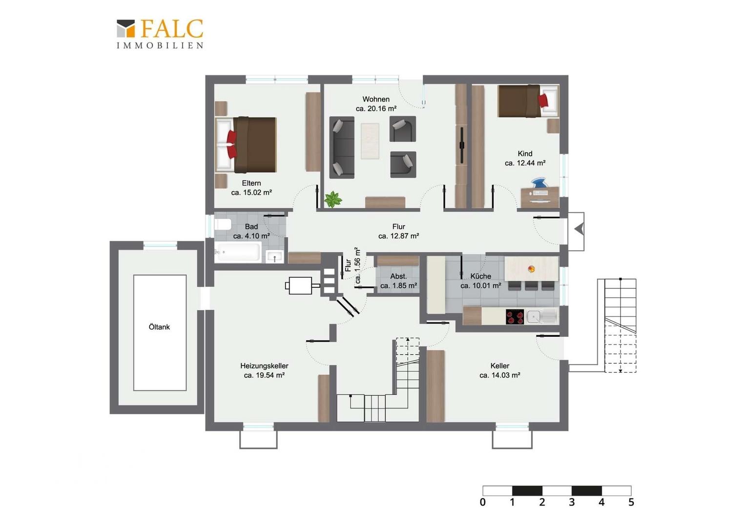 Grundriss Einliegerwohnung