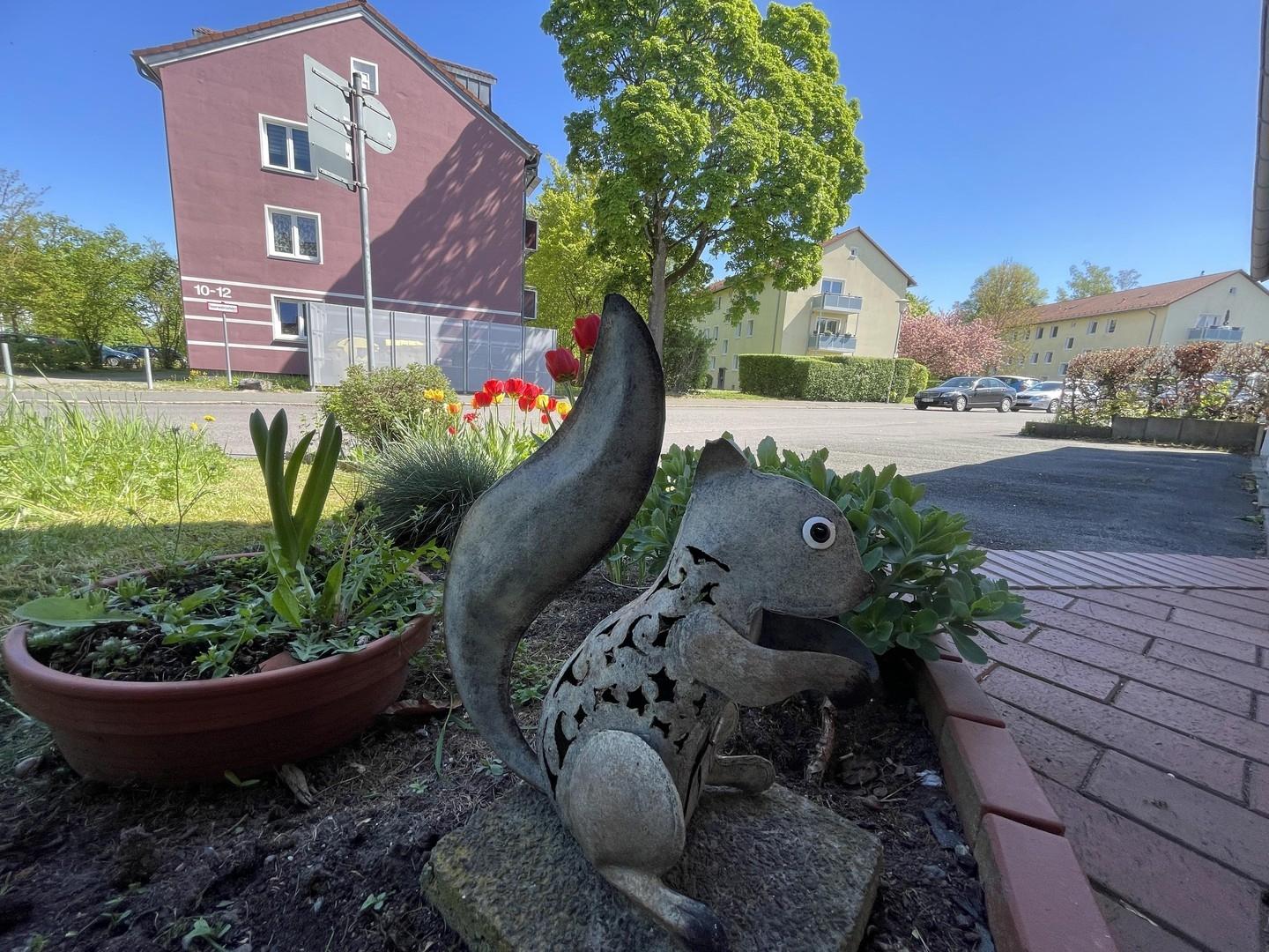 Blick in die Einfahrt