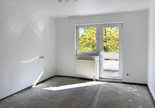 Schlafzimmer mit Balkon