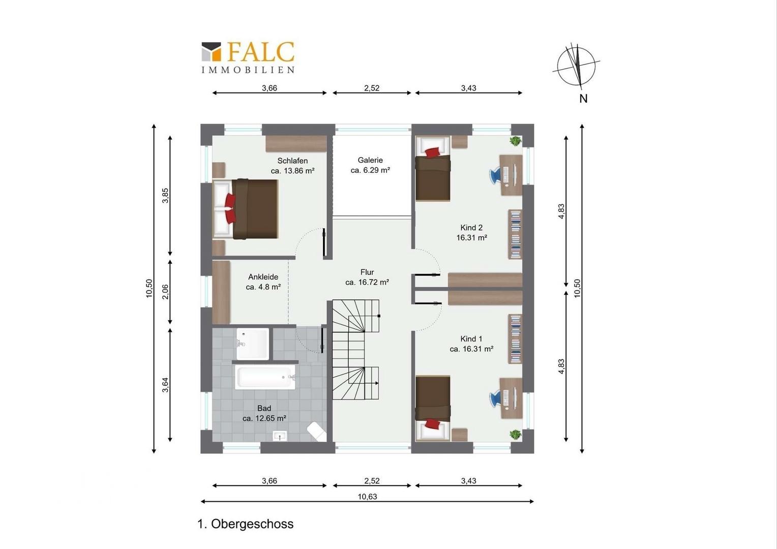 Grundriss Obergeschoss