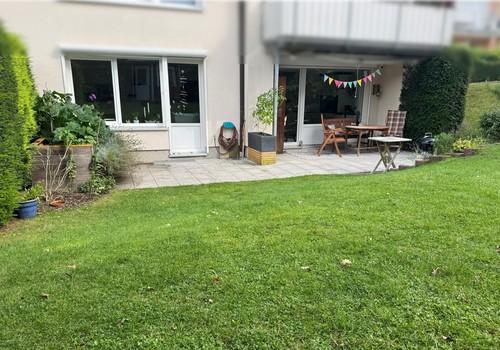 Blick auf die Terrasse