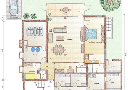 Grundriss Whg. Nr. 1