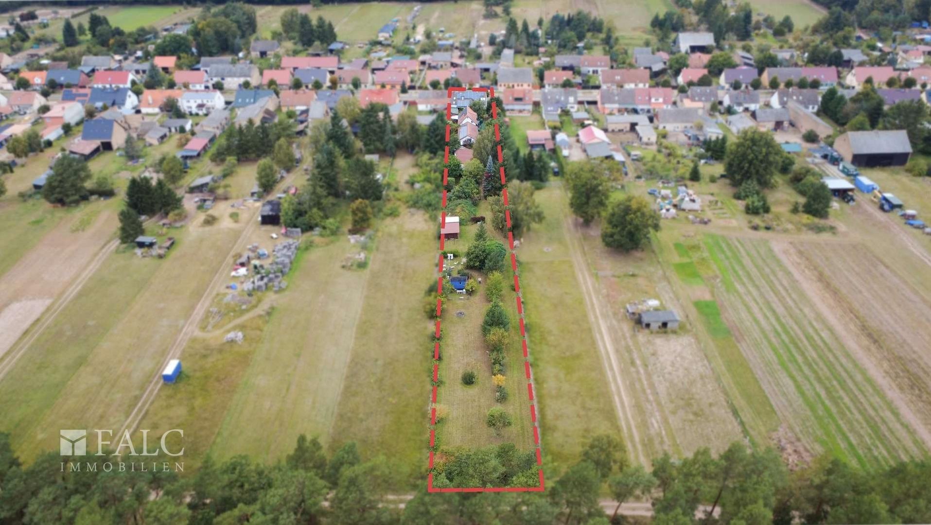 Grundstück von hinten 