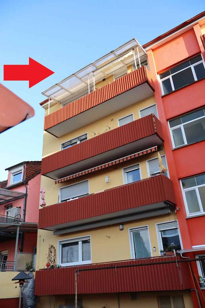 Rückansicht Gebäude