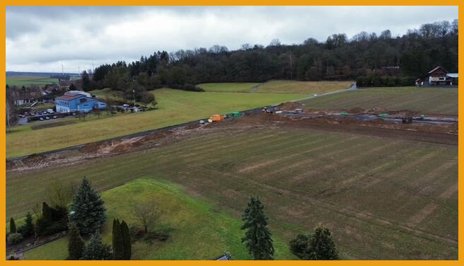 Blick auf die Grundstücke