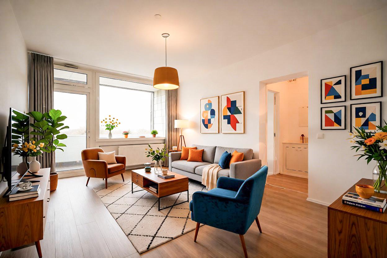 Wohnzimmer - KI-gestaltet