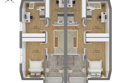 Dachgeschoss Variante 1