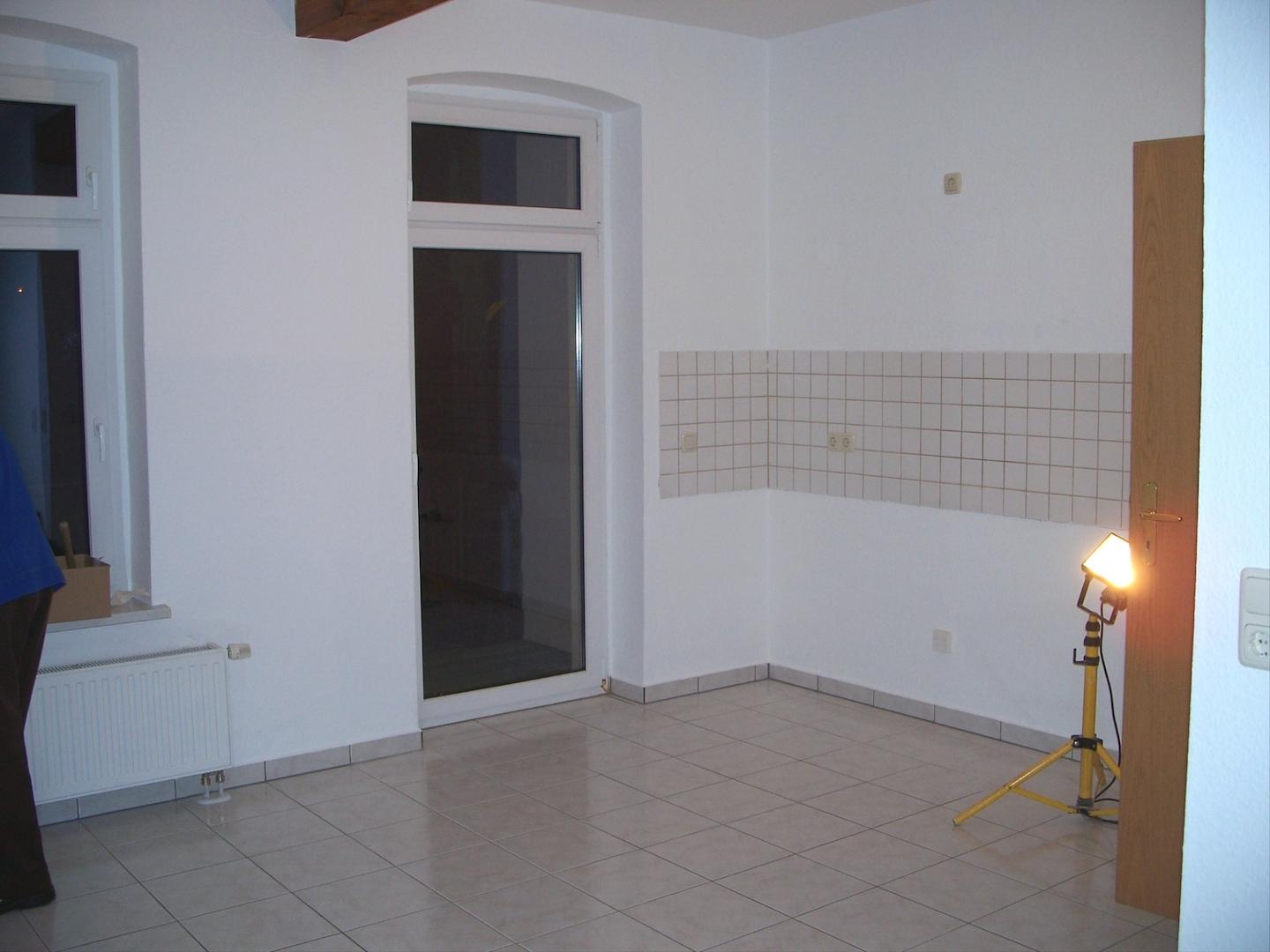 Blick in eine Küche (vor Bezug)