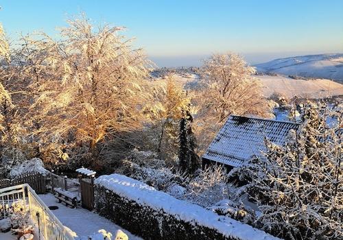 Blick auf Fußweg Ost 