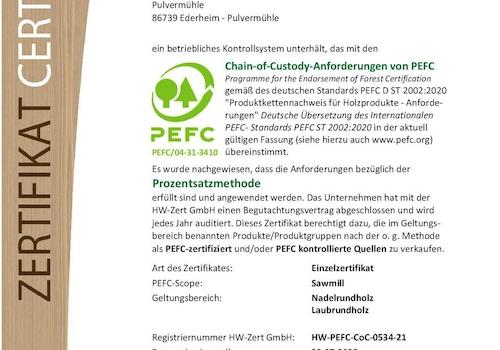PEFC Zertifikat Holzerzeugnisse 2022 Ladenburger GmbH gültig bis 31.07.2025-001