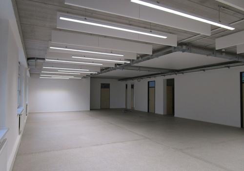 Büroräume ohne Möbel