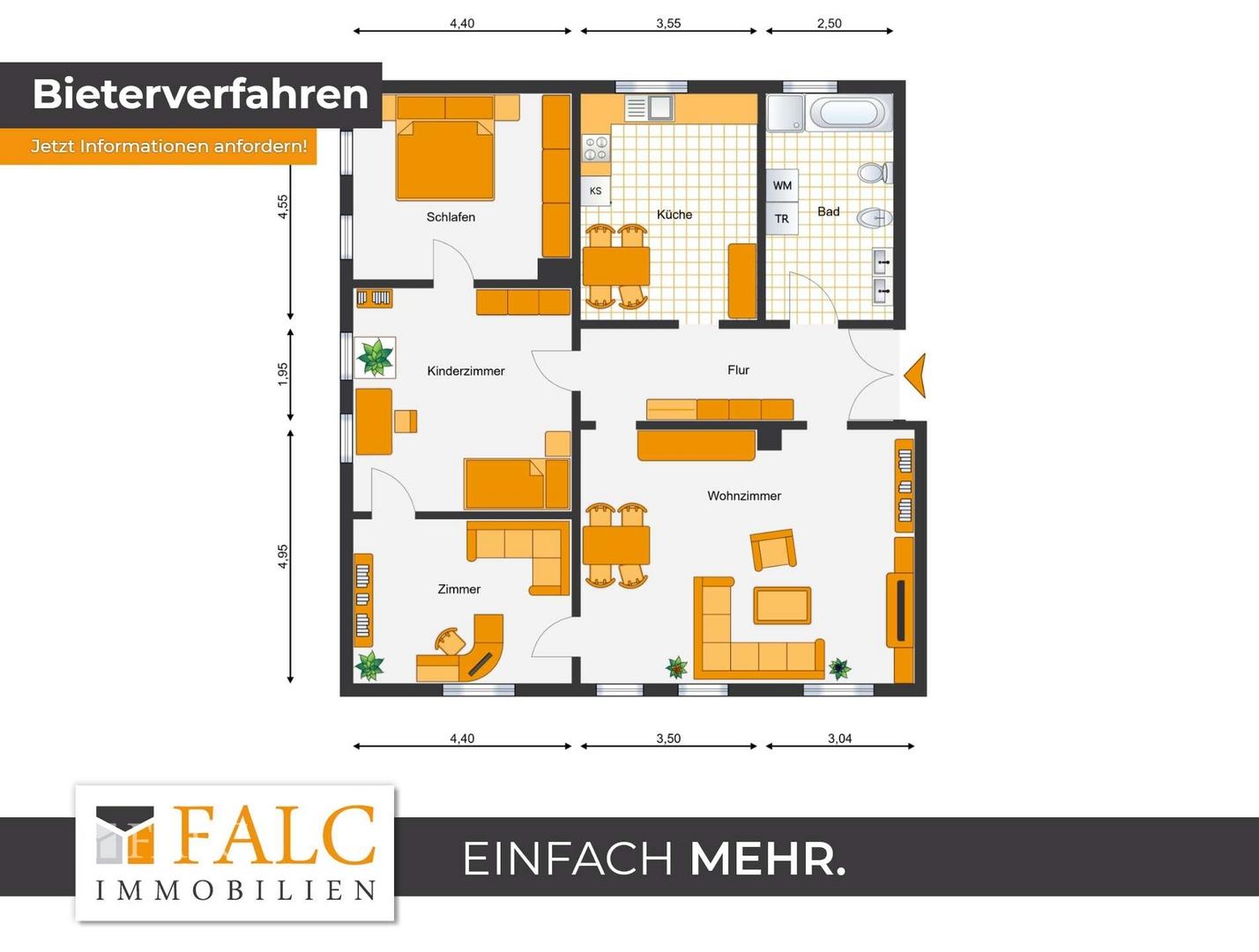 Grundriss Wohnung 5