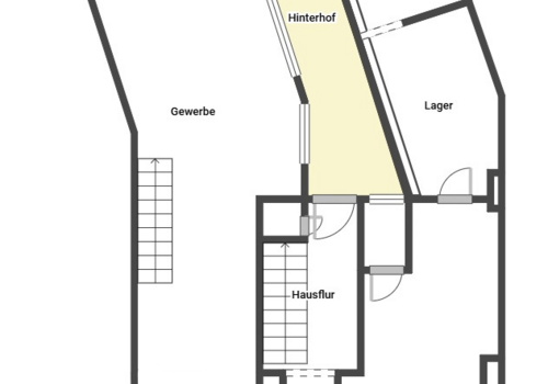 Grundriss EG Gewerbe