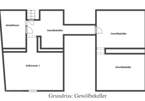 Grundriss Gewölbekeller