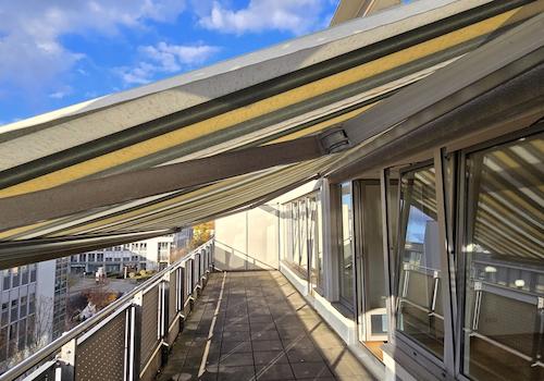 Blick von der PenthouseWohnung auf Dresden