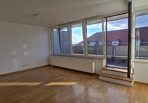 Blick von der PenthouseWohnung auf Dresden