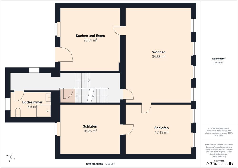 Grundriss Obergeschoss