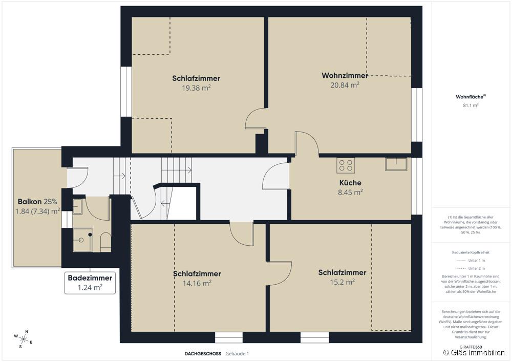 Grundriss Dachgeschoss