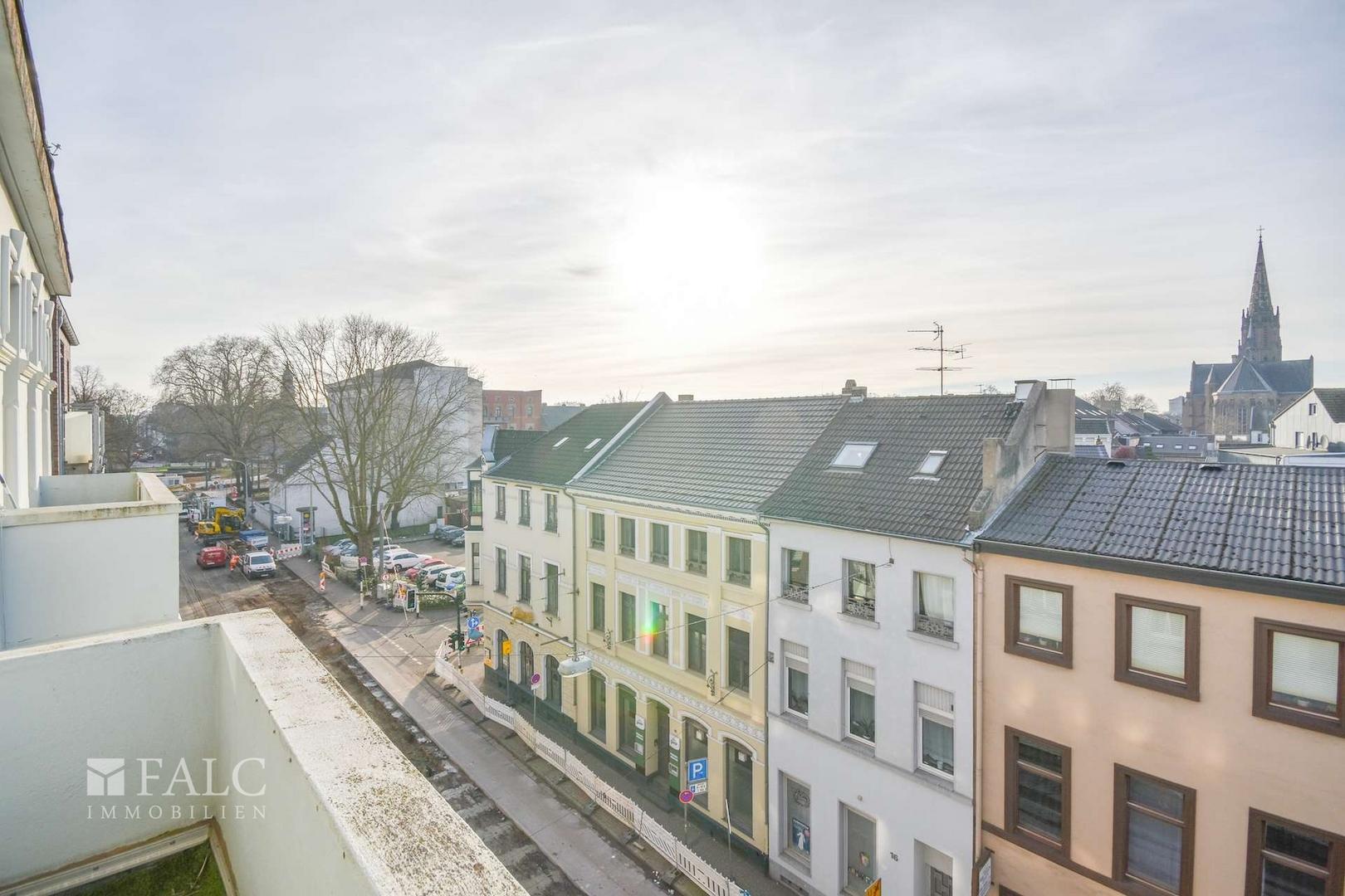 Blick vom Balkon