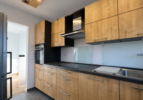 Küche Blick Wohnzimmer