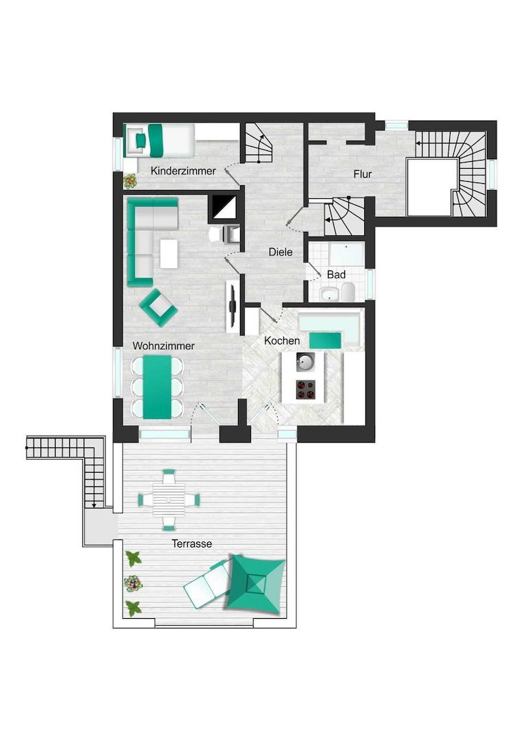 Grundriss Obergeschoss